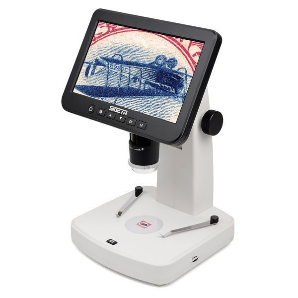 Цифровий мікроскоп SIGETA Numeric Pro 10x-300x 5 MP 7" LCD 65512 фото