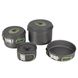 Набір посуду Bo-Camp Explorer 4 Pieces Hard Anodized Grey/Green 2200244 фото 2