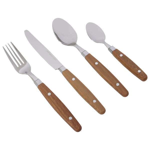 Набір столових приборів Gimex Cutlery Nature 16 Pieces 4 Person Wood 6960904 фото