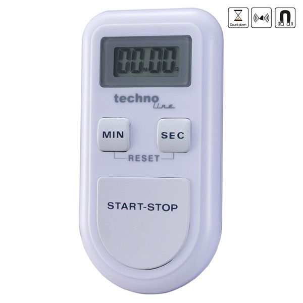 Таймер кухонний Technoline KT100 Magnetic White DAS301200 фото