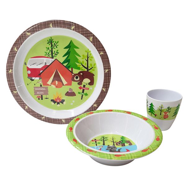 Сервіз столовий Gimex Tableware Kids 3 Pieces 1 Person Adventure 6965570 фото