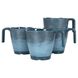 Набір чашок Gimex Mug Stone 4 Pieces 4 Person Dark Blue 6917120 фото 1