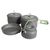 Набір посуду Bo-Camp Explorer XL 4 Pieces Hard Anodized Grey/Green 2200249 фото