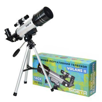Телескоп SIGETA Volans II 70/400 AZ з адаптером для смартфона 65344 фото