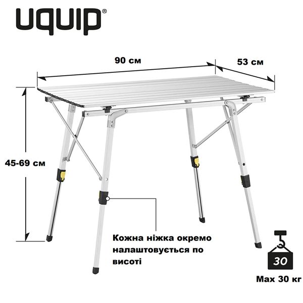 Стіл Uquip Variety M Grey DAS301069 фото