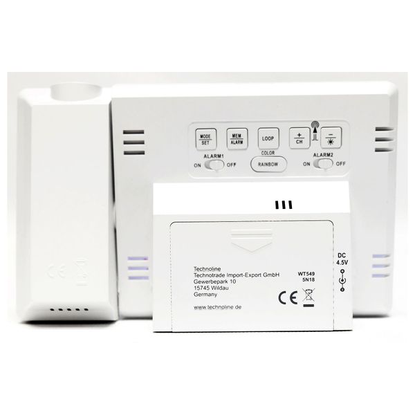 Годинник проекційний Technoline WT549 White DAS301195 фото