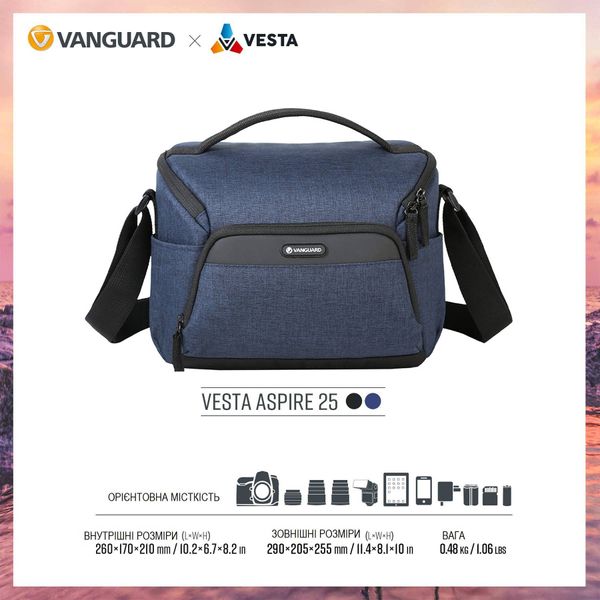 Сумка Vanguard Vesta Aspire 25 Navy DAS301283 фото