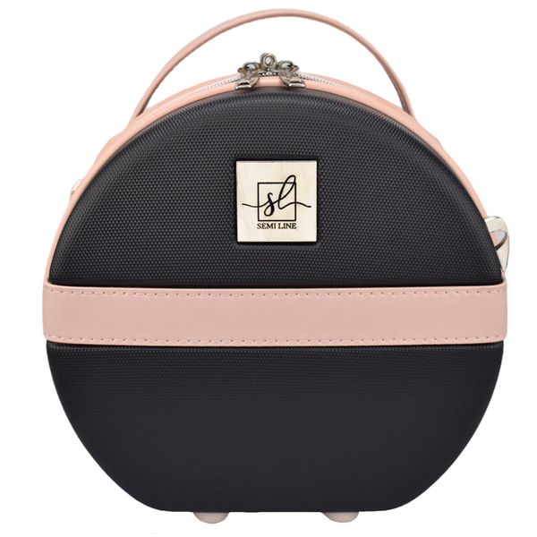 Бьюті-кейс Semi Line 5L Black/Pink Cream (T5671-1) DAS302669 фото