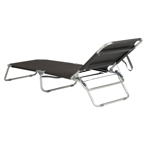 Ліжко розкладне Bo-Camp Sun Lounger 3 Positions Anthracite DAS301466 фото