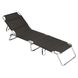 Ліжко розкладне Bo-Camp Sun Lounger 3 Positions Anthracite DAS301466 фото 1