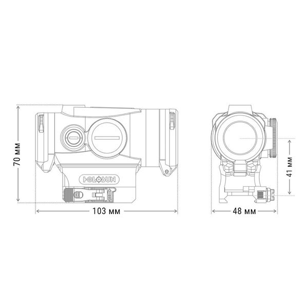 Коліматорний приціл HOLOSUN HE530G-GR 747013 фото