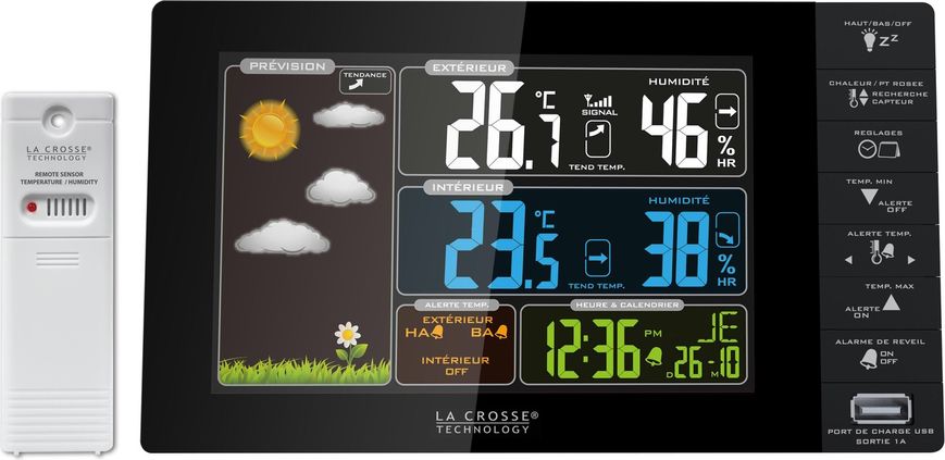 Метеостанція La Crosse WS6827 WS6827-BLA фото