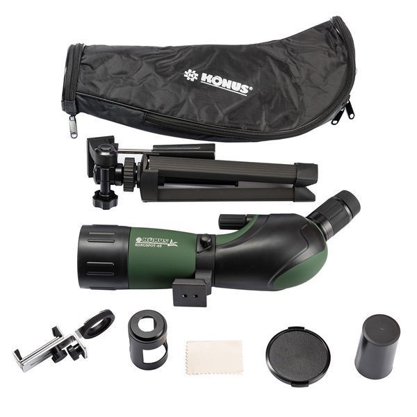 Підзорна труба KONUS KONUSPOT-65 15-45x65 WP з адаптером для смартфона 7128 фото
