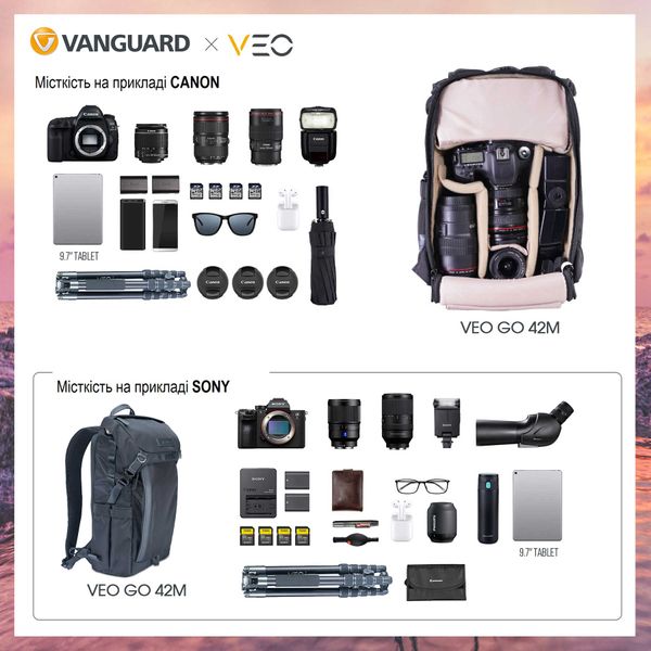 Рюкзак Vanguard VEO GO 42M Black DAS301099 фото