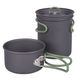 Набір посуду Bo-Camp Explorer 2 Pieces Hard Anodized Anthracite/Green 2200240 фото 1